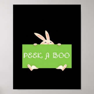 Peekaboo Bunny Poster