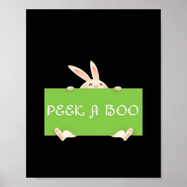 Peekaboo Bunny Poster (Framsidan)