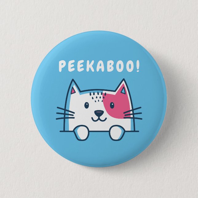 Peekaboo Cat Knapp (Framsida)