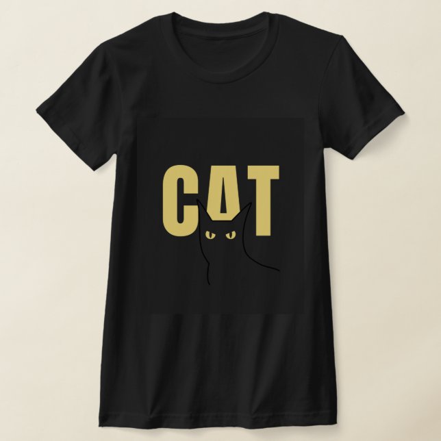 Peekaboo Cat - Viktigt Ordlekt T Shirt (Laydown)