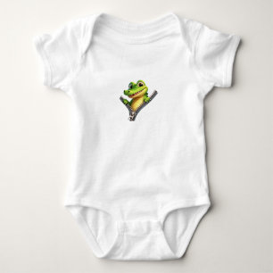 Peekaboo Croc Zipper Design T Shirt