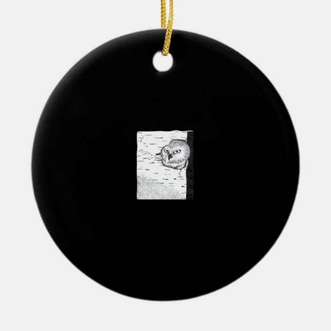 Peekaboo Cute Basic Julgransprydnad Keramik (Framsidan)