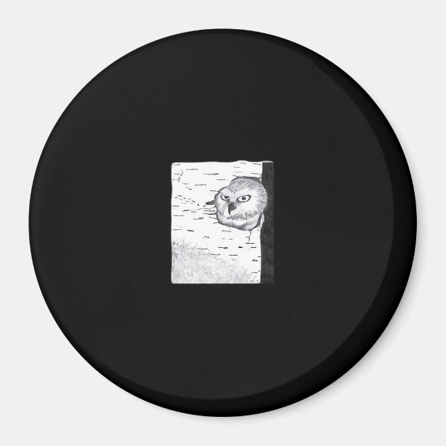 Peekaboo Cute Basic Magnet (Framsidan)