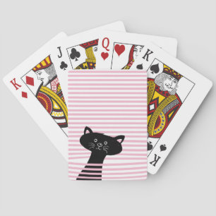 Peekaboo! Cute Black Cat - Uppspelningskort Spel Kort