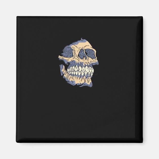 Peekaboo Dödsskull Magnet (Framsidan)