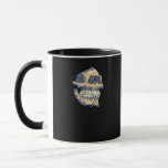 Peekaboo Dödsskull Mugg<br><div class="desc">En dödskalleskabo-design som är fet,  gotisk och perfekt för älskare.</div>