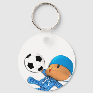 Peekaboo-fotboll Nyckelring
