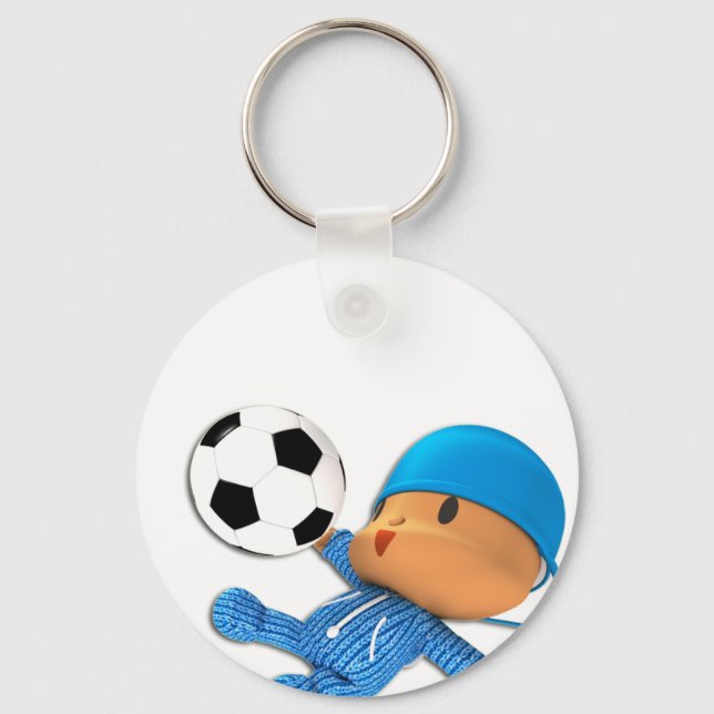 Peekaboo-fotboll Nyckelring (Framsida)