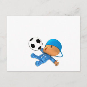 Peekaboo-fotboll Vykort