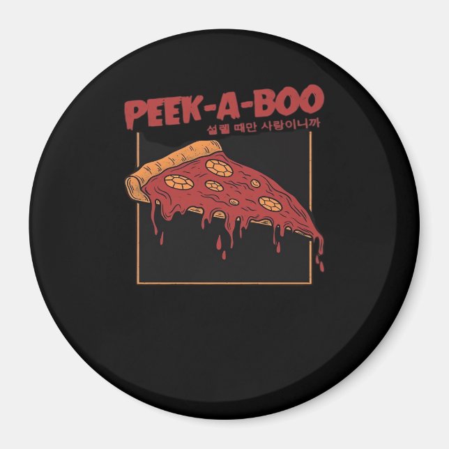 Peekaboo Funny Quote Magnet (Framsidan)