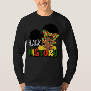 Peekaboo Girl Black History Little Melanin Queen T Shirt