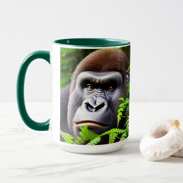 Peekaboo Gorilla, Combo Coffee Mugg (Med munk)