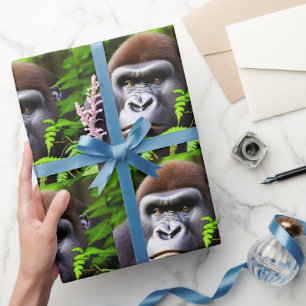 Peekaboo Gorilla, Wrapping Papper Presentpapper