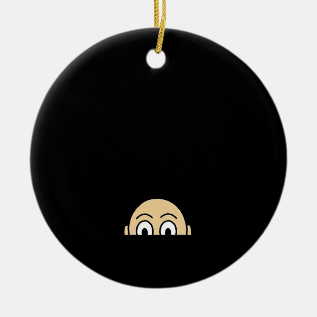 Peekaboo Graphic Basic-offert Julgransprydnad Keramik (Framsidan)