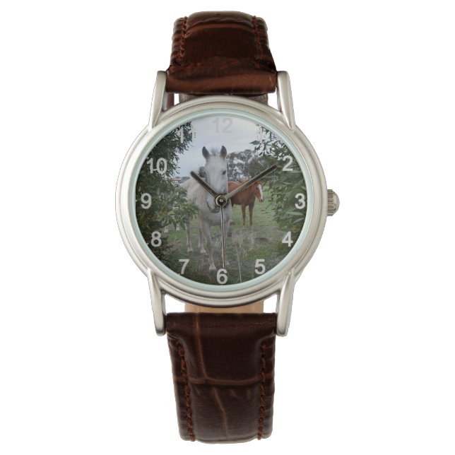 Peekaboo Horses, Dam Wristwatch Armbandsur (Framsida)