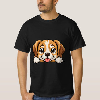 Peekaboo Hund T Shirt