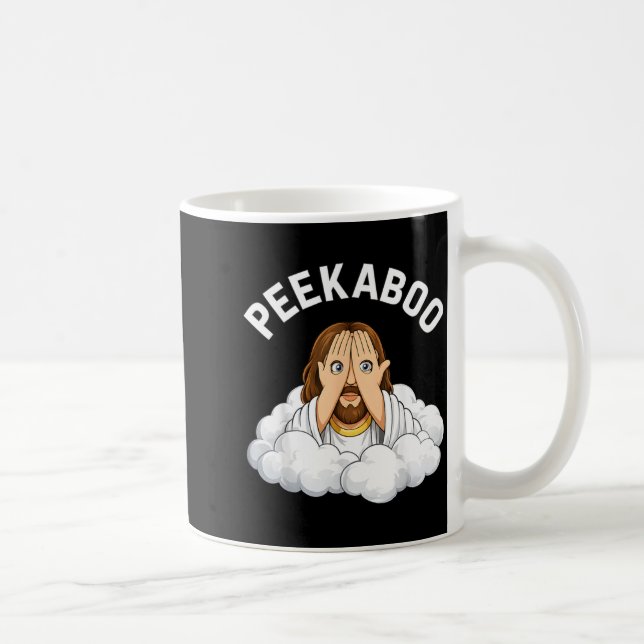 Peekaboo Jesus Kaffemugg (Höger)