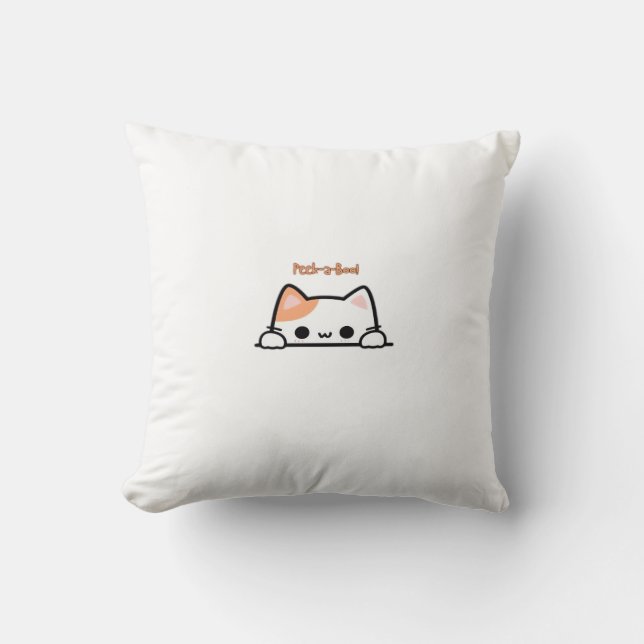 Peekaboo! - Klassisk design för Halloween Kudde (Framsida)