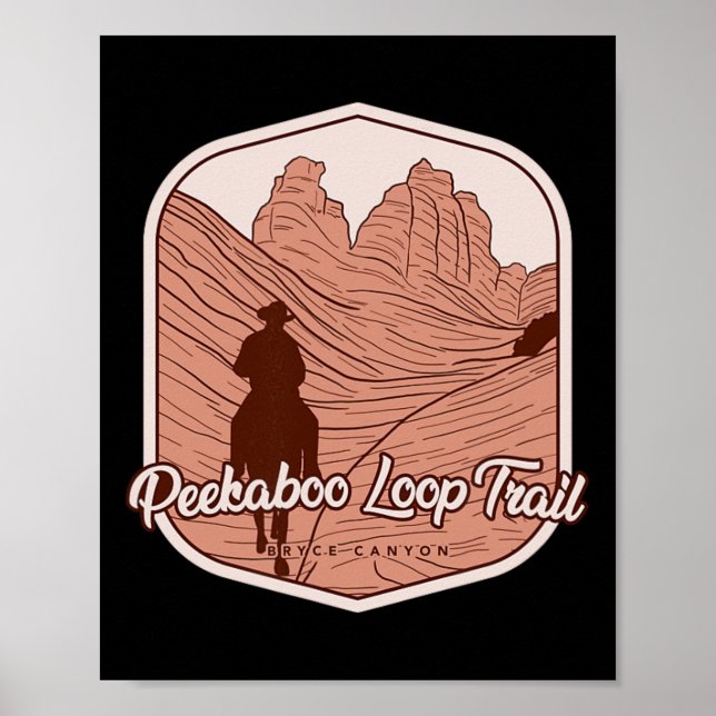 Peekaboo Loop Trail - Bryce Canyon Horseback Ridin Poster (Framsidan)