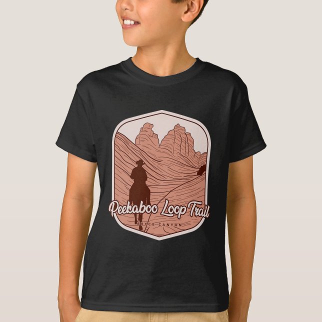 Peekaboo Loop Trail - Bryce Canyon Horseback Ridin T Shirt (Framsida)