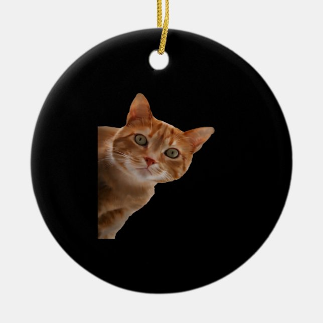 Peekaboo-målarfärg Julgransprydnad Keramik (Framsidan)