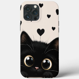 Peekaboo Midnatt Kattunge Telefonfodral