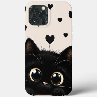 Peekaboo Midnatt Kattunge Telefonfodral