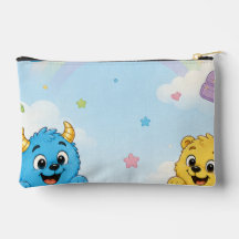 Peekaboo Monster Vänner Pastell Förskola Himmel