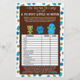 PeekaBoo Monsters Baby Shower Game Perfekt Baby