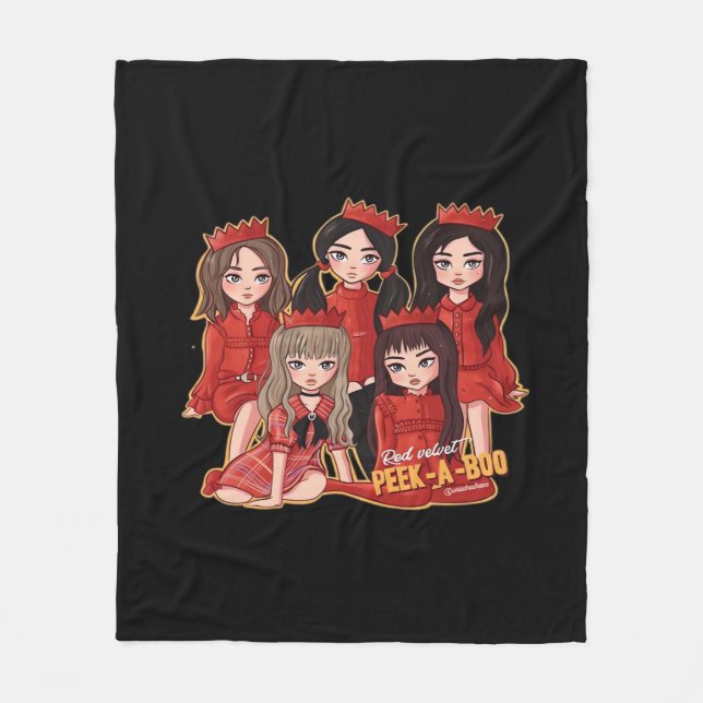 Peekaboo Mysigt höst Fleecefilt (Framsidan)