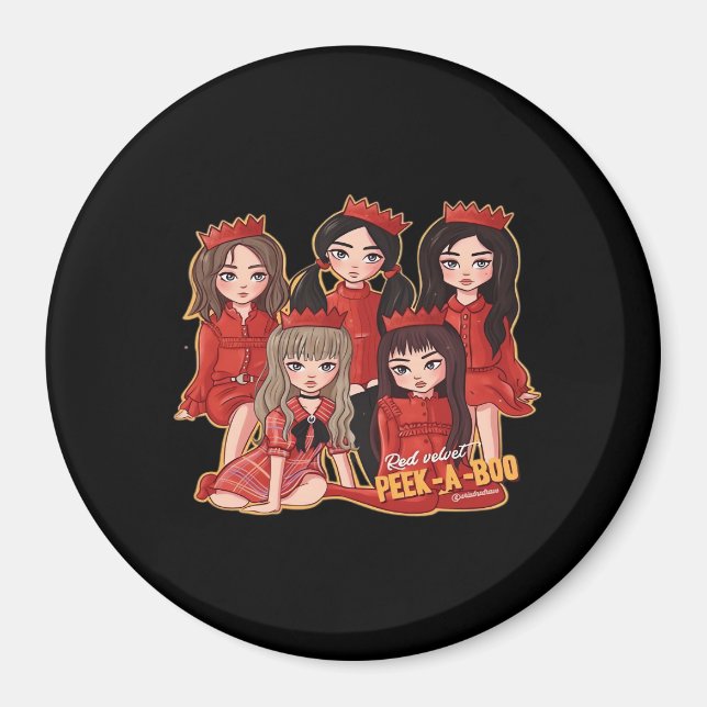 Peekaboo Mysigt höst Magnet (Framsidan)