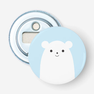 Peekaboo Polar Bear Fridge Magnet Flaska Open Flasköppnare