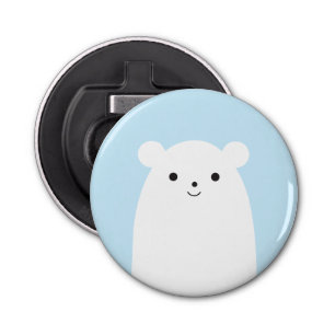 Peekaboo Polar Bear Fridge Magnet Flaska-öppnare Flasköppnare