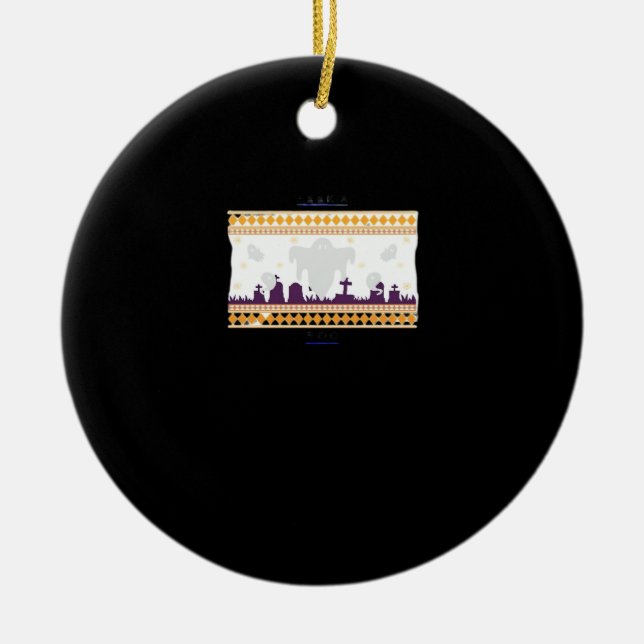 Peekaboo säger till dig julgransprydnad keramik (Framsidan)