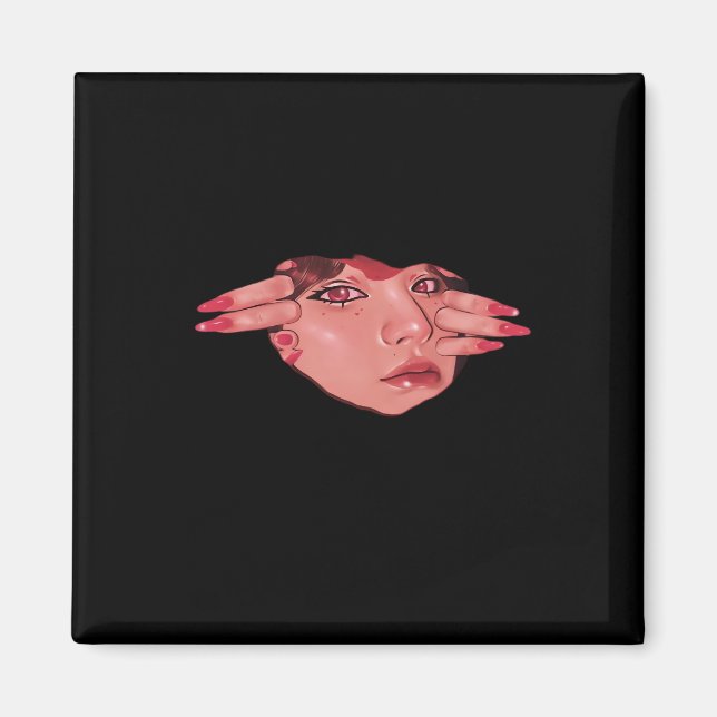 Peekaboo - Sloth Design Vibes Magnet (Framsidan)