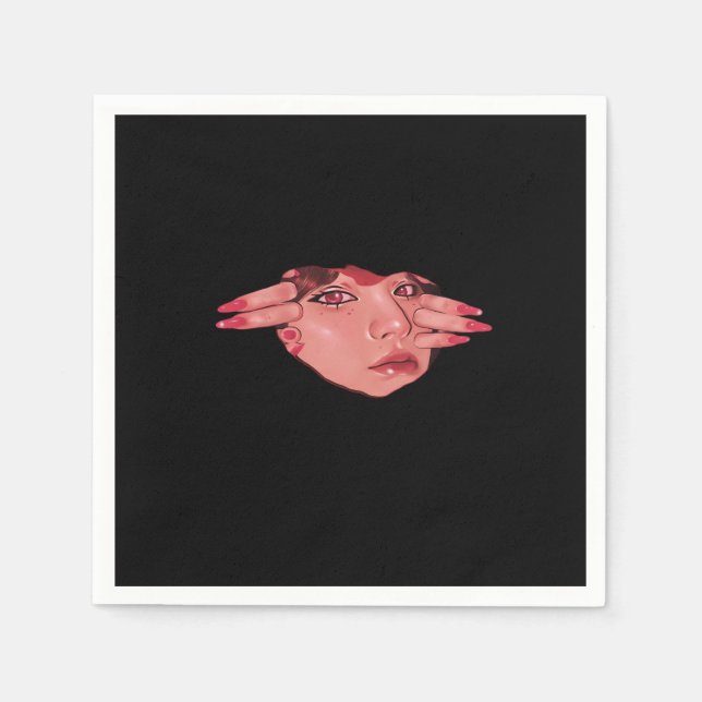 Peekaboo - Sloth Design Vibes Pappersservett (Framsidan)