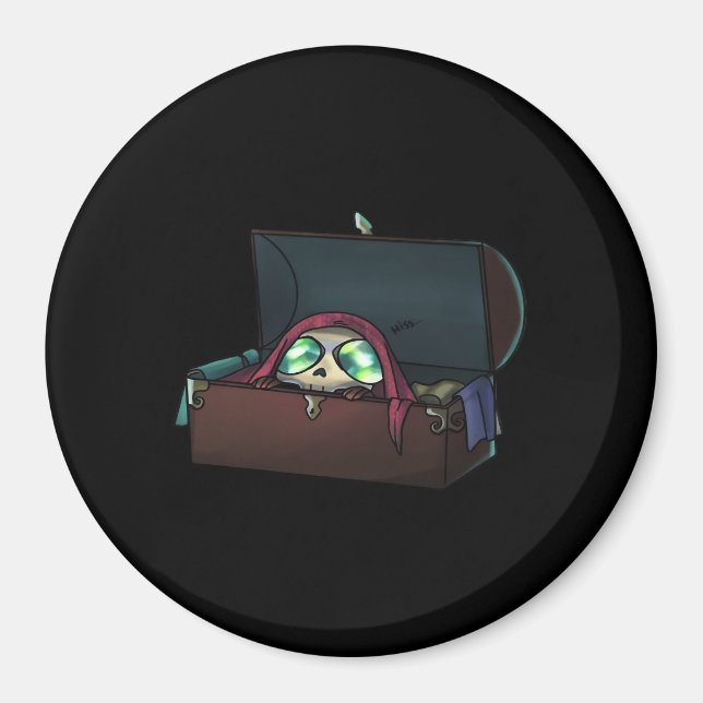 Peekaboo Sloth Halloween Magnet (Framsidan)