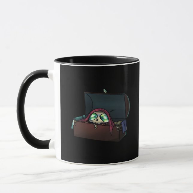 Peekaboo Sloth Halloween Mugg (Vänster)