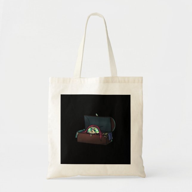 Peekaboo Sloth Halloween Tygkasse (Framsidan)