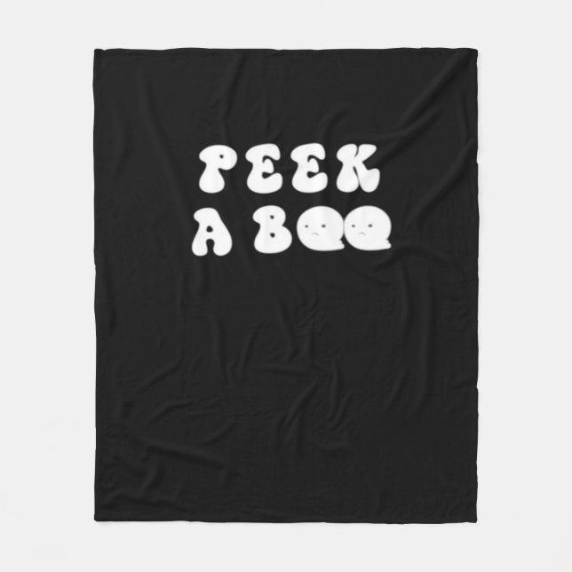 Peekaboo Spooky Slogan Fleecefilt (Framsidan)