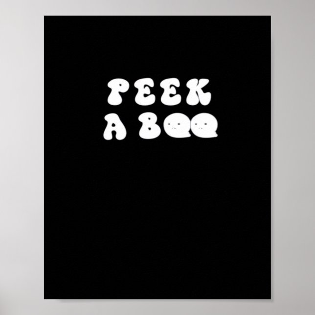 Peekaboo Spooky Slogan Poster (Framsidan)