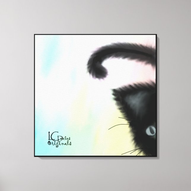 Peekaboo Stretched Canvas (Framsida)