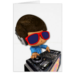 PeekabooDJ-afro Hälsningskort