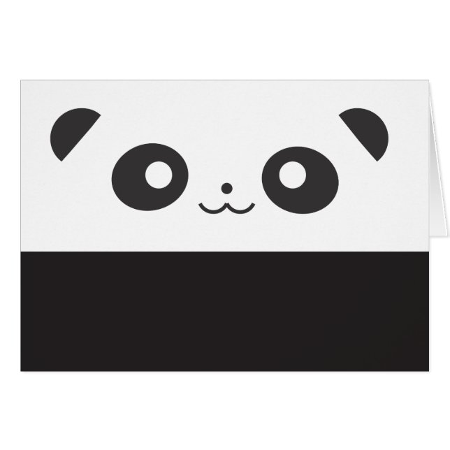 PeekabooPanda Hälsningskort (Framsidan Horizontal)