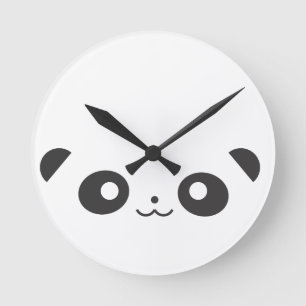 PeekabooPanda Rund Klocka
