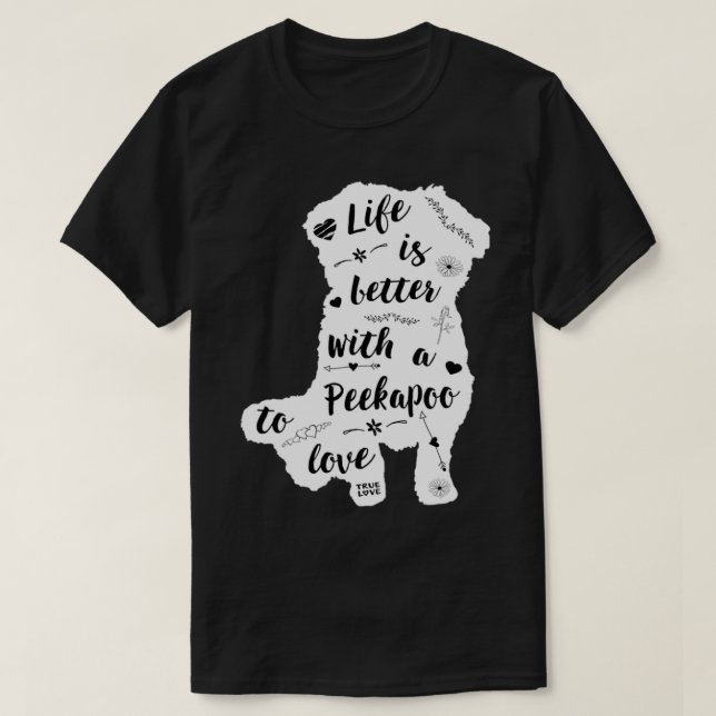Peekapoo  Design for Peekapoo Dog Lovers Pullover  T Shirt (Design framsida)