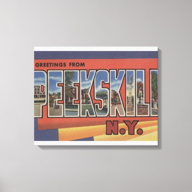 Peekfärdighet, New York - Stora Brev-scenen Canvastryck (Framsida)