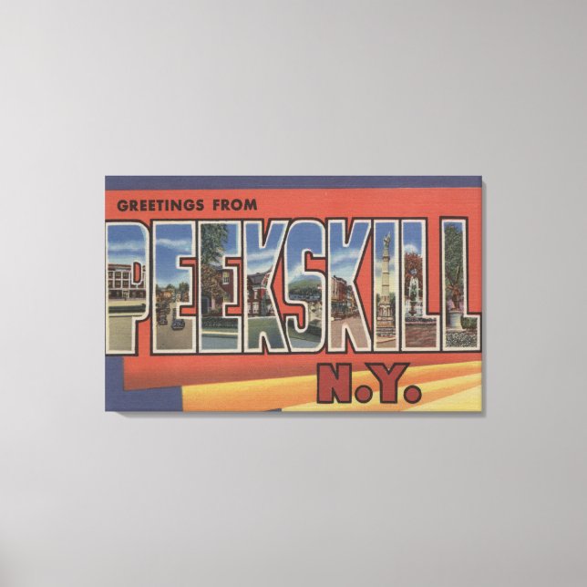 Peekfärdighet, New York - Stora Brev-scenen Canvastryck (Framsida)