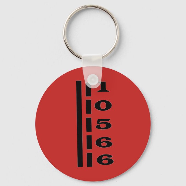 Peekfärdighet, NY Zip-Nyckelring Nyckelring (Framsida)