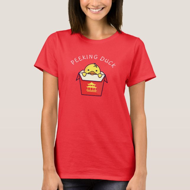 Peeking Anka Pun T Shirt (Framsida)